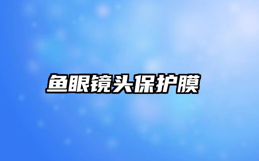 魚眼鏡頭保護(hù)膜 
