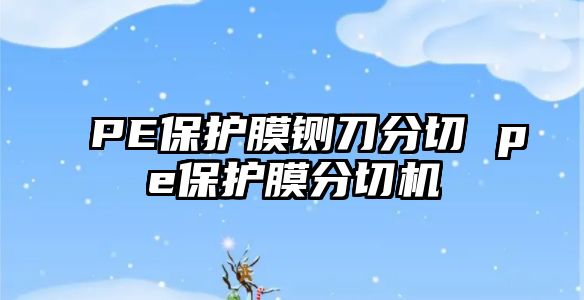 PE保護膜鍘刀分切 pe保護膜分切機