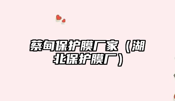 蔡甸保護(hù)膜廠(chǎng)家（湖北保護(hù)膜廠(chǎng)）